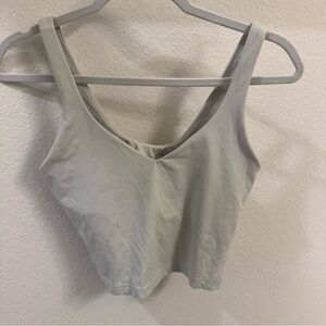 Lululemon Align Tank Top White Light Support | Size 8
